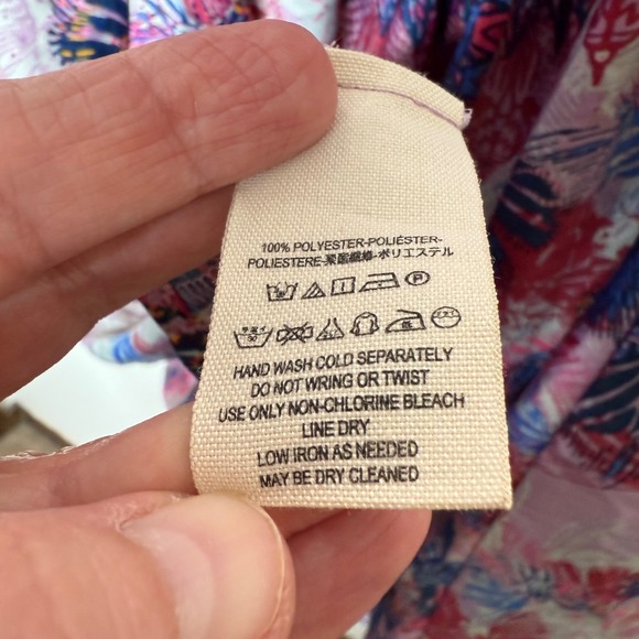 Free People Daydream Floral Butterfly Print‎ Dress Boho Festival Feminine Sz L - Picture 11 of 12